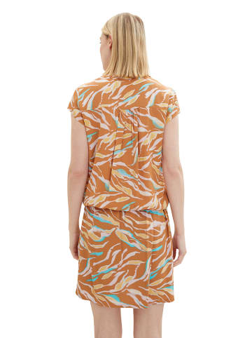 Tom Tailor Bluzka w kolorze karmelowo-kremowym