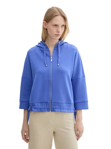 Tom Tailor Sweatjacke in Blau