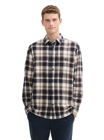 Tom Tailor Koszula - Regular fit - w kolorze czarno-jasnobrązowym
