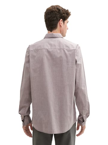 Tom Tailor Koszula - Regular fit - w kolorze szarobrązowym