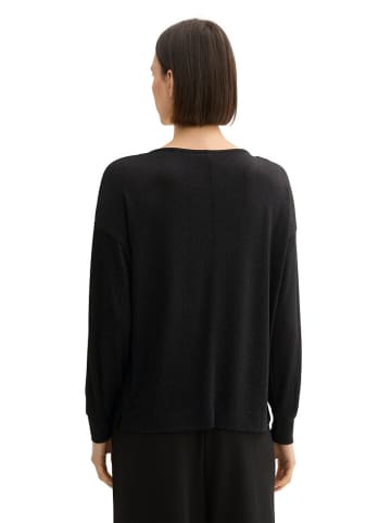 Tom Tailor Longsleeve in Schwarz