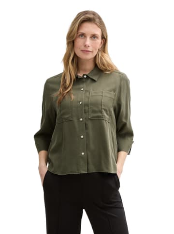 Tom Tailor Bluse in Khaki