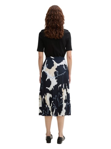 Tom Tailor Rock in Dunkelblau/ Weiß/ Beige