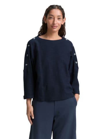 Tom Tailor Bluse in Dunkelblau