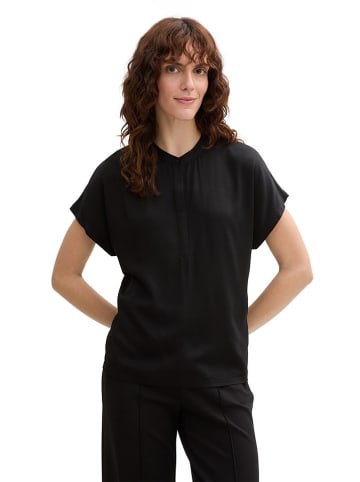 Tom Tailor Bluse in Schwarz