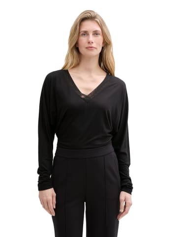Tom Tailor Longsleeve in Schwarz