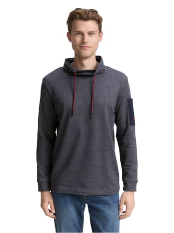 Tom Tailor Longsleeve in Anthrazit/ Dunkelblau