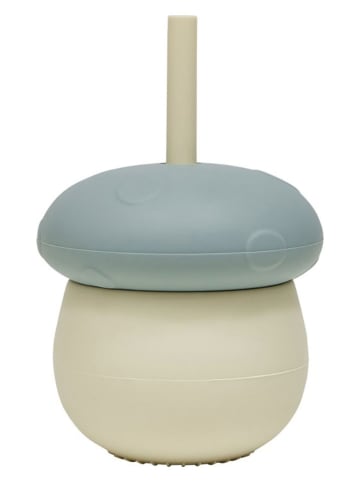 OYOY mini Trinkbecher "Mushroom" in Hellblau/ Grün - 220 ml