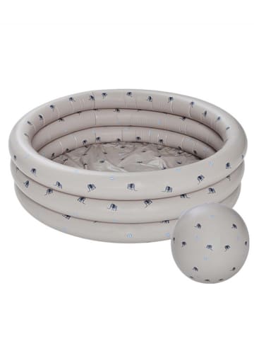 OYOY mini Planschbecken mit Strandball "Elephant" - ab 3 Jahren - (H)26 cm x Ø 120 cm