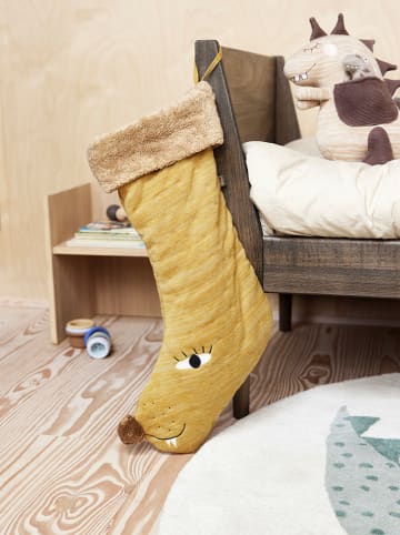 OYOY mini Weihnachtsstrumpf "Löwe" in Beige - (H)36 cm