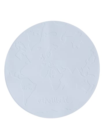 OYOY mini Podkładka stołowa "The World" w kolorze błękitnym - Ø 39 cm