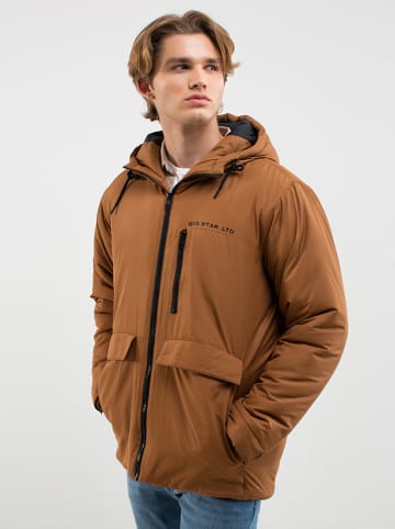 BIG STAR Kurtka przejściowa "Gurkan" w kolorze jasnobrązowym