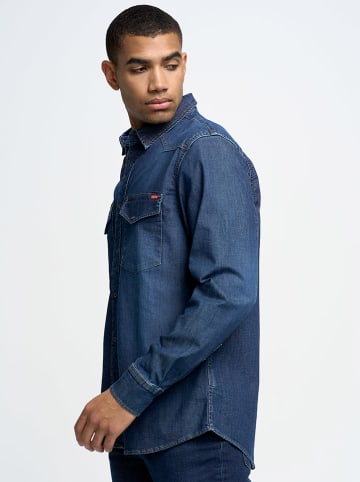 BIG STAR Koszula dżinsowa "Chuck" - Regular fit - w kolorze granatowym