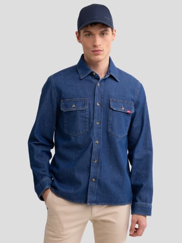 BIG STAR Koszula dżinsowa - Regular fit - w kolorze granatowym