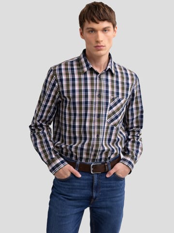 BIG STAR Hemd - Regular fit - in Dunkelblau/Khaki