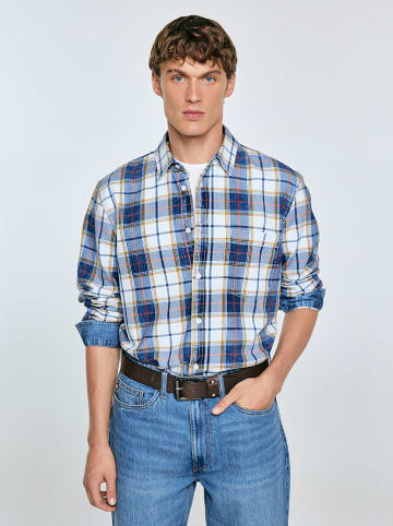 BIG STAR Hemd "Merowi" - Regular fit - in Hellblau/ Blau