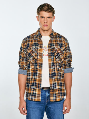 BIG STAR Koszula - Regular fit - w kolorze jasnobrązowym