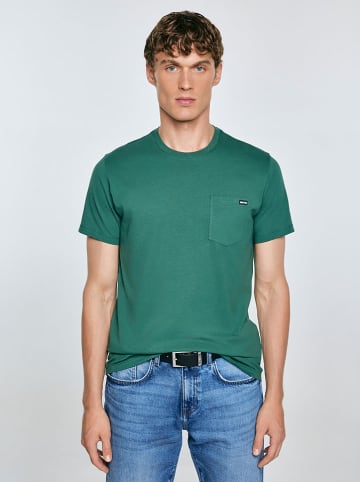 BIG STAR Koszulka "Carbon" w kolorze zielonym