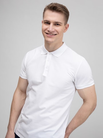 BIG STAR Koszulka polo w kolorze białym