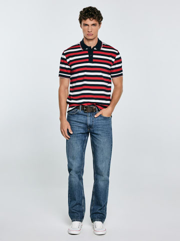 BIG STAR Poloshirt "Seulir" in Rot/ Weiß/ Schwarz