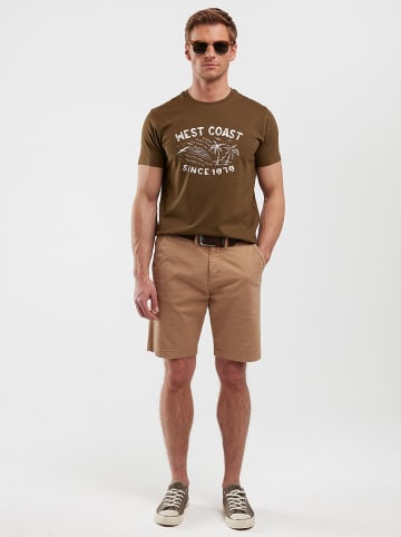 BIG STAR Koszulka "Reddrez" w kolorze brązowym