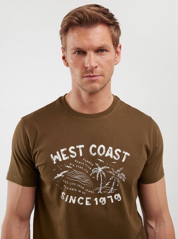 BIG STAR Koszulka "Reddrez" w kolorze brązowym