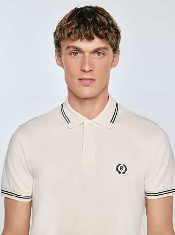 BIG STAR Koszulka polo "Poller" w kolorze kremowym