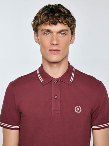 BIG STAR Koszulka polo "Poller" w kolorze bordowym