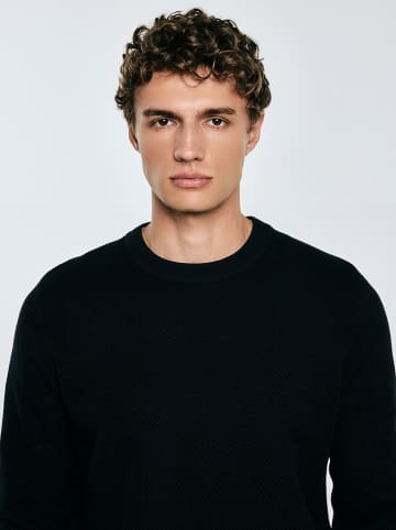 BIG STAR Sweter "Reylon" w kolorze czarnym