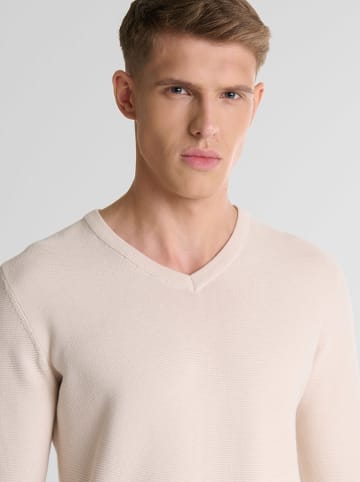 BIG STAR Sweter w kolorze beżowym