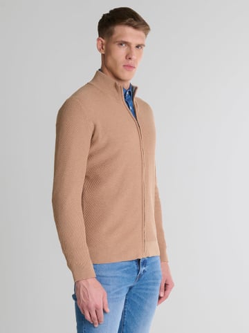 BIG STAR Kardigan w kolorze jasnobrązowym