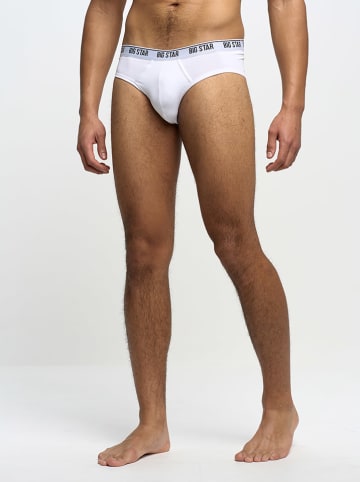 BIG STAR Slipy w kolorze białym