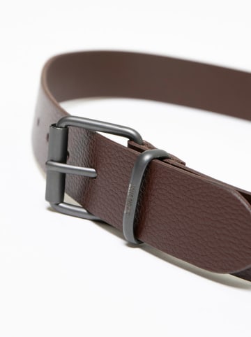 BIG STAR Skórzany pasek w kolorze brązowym