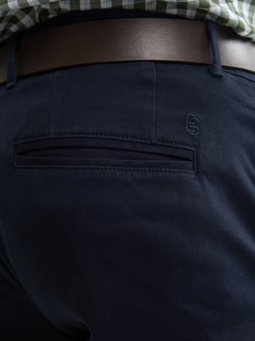 BIG STAR Spodnie chino "Trevor" w kolorze granatowym