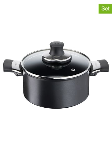 Tefal 2-delige set: pan met deksel "Excellence" zwart - Ø 20 cm
