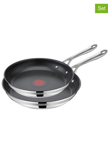 Jamie Oliver 2-delige set: roestvrijstalen braadpannen "Cook smart"