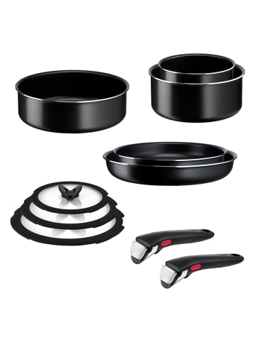 Tefal 10tlg. Kochset "Ingenio Easy Cook & Clean" in Schwarz