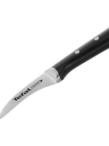 Tefal Schälmesser "Ice Force" in Silber/ Schwarz - (L)7 cm