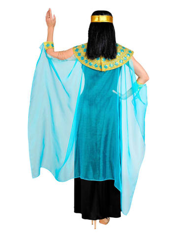 Carnival Party 6tlg. Kostüm "Cleopatra" in Schwarz/ Türkis