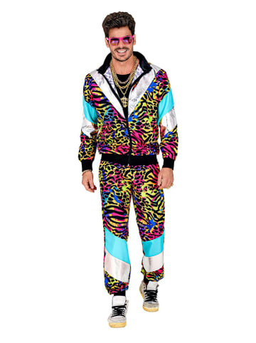 Carnival Party 2-delige outfit "80's Trainingspak" meerkleurig