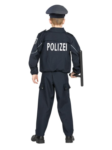 Carnival Party 3tlg. Kostüm "Polizist" in Schwarz