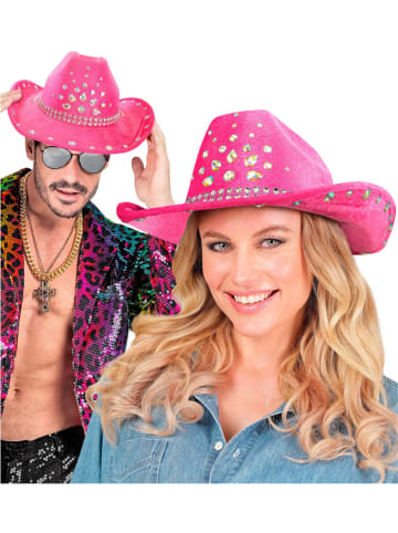 Carnival Party Kapelusz "Cowboy" w kolorze różowym