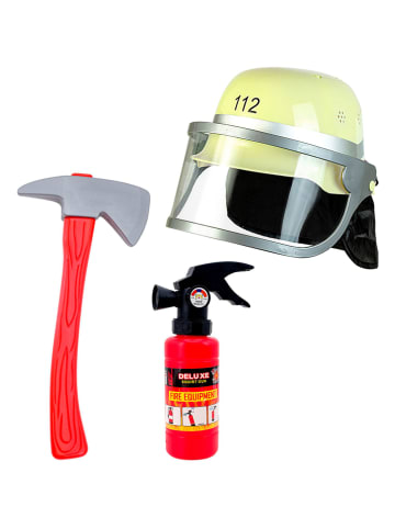 Carnival Party 3tlg. Accessories-Set "Feuerwehrmann" in Rot/ Gelb/ Grau