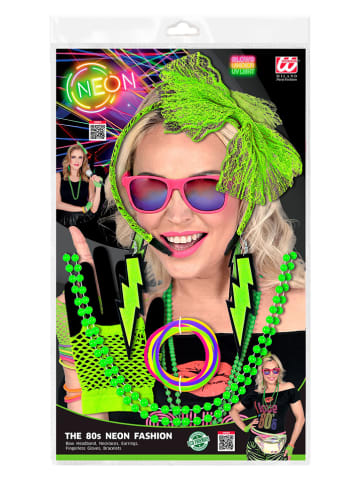 Carnival Party 15tlg. Accessories-Set "80er Jahre" in Grün
