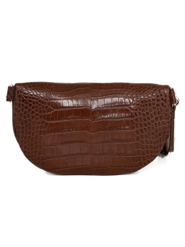 Anna Morellini Leder-Gürteltasche "Azzurra" in Braun - (B)21 x (H)13 x (T)6 cm