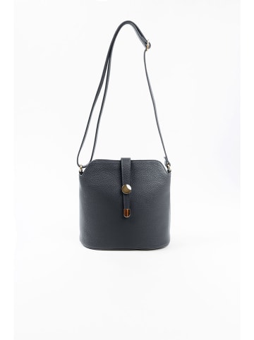 Lia Biassoni Leren schoudertas zwart - (B)24 x (H)22 x (D)10 cm