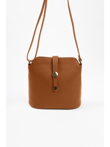 Lia Biassoni Leren schoudertas lichtbruin - (B)24 x (H)22 x (D)10 cm