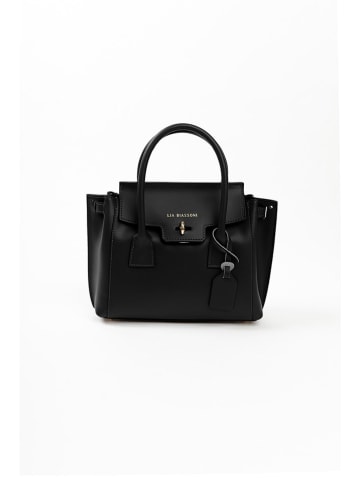 Lia Biassoni Leren handtas zwart - (B)30 x (H)23 x (D)11 cm