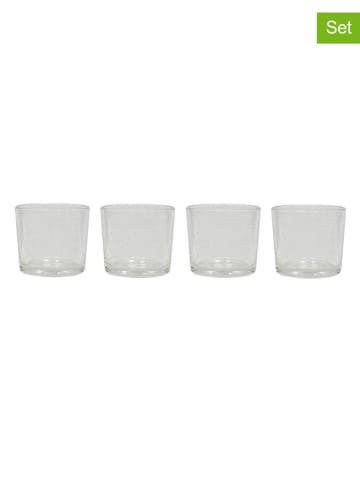 OYOY living design 2-delige set: glazen "Kuki" transparant - (H)7,5 x Ø 8,5 cm