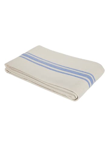 OYOY living design Tischdecke "Linu" in Creme/ Hellblau - (L)200 x (B)140 cm